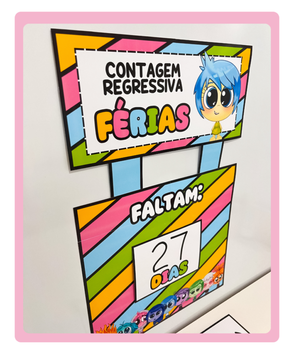 painel de férias divertidamente