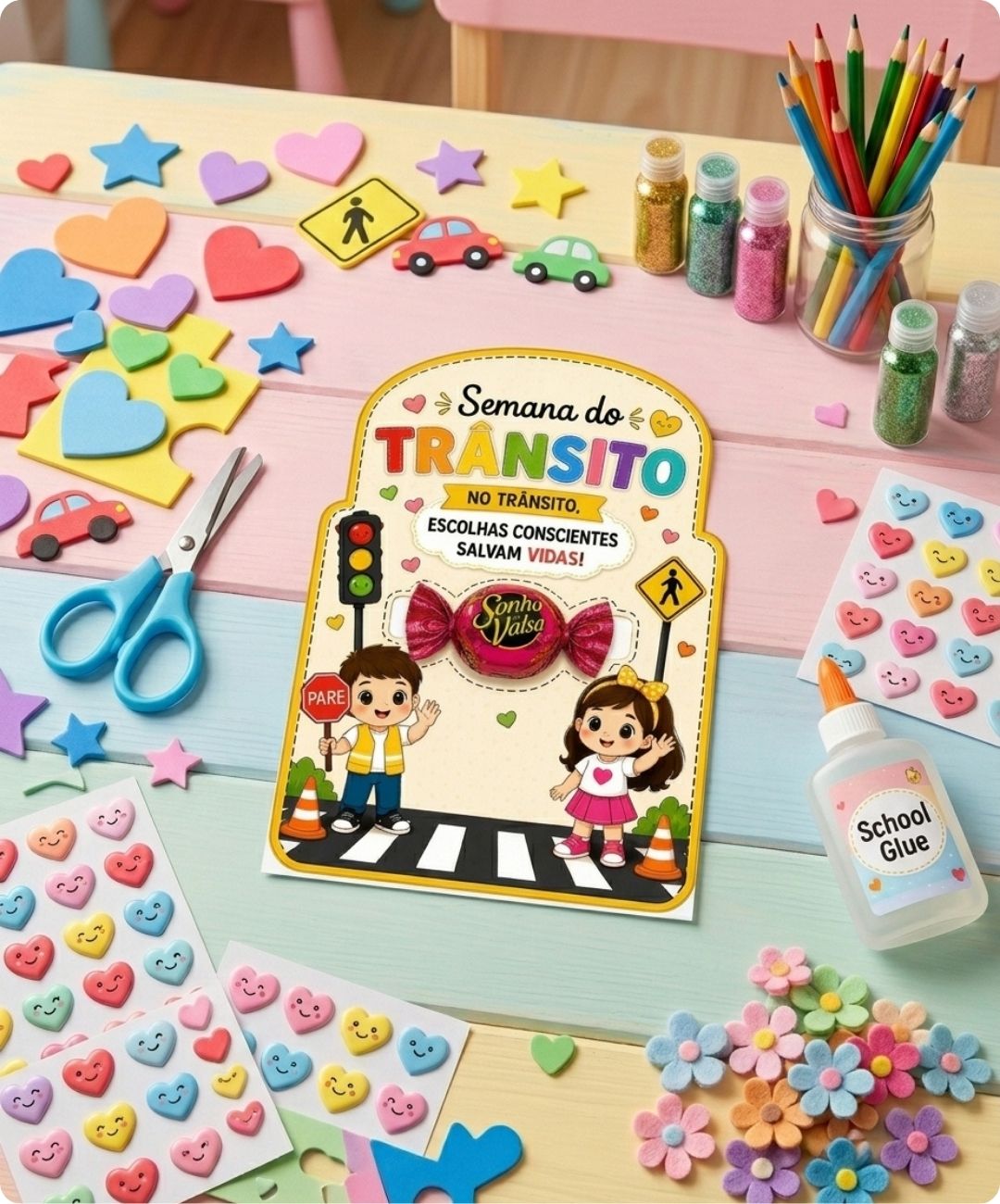 lembrancinha semana do trânsito para imprimir