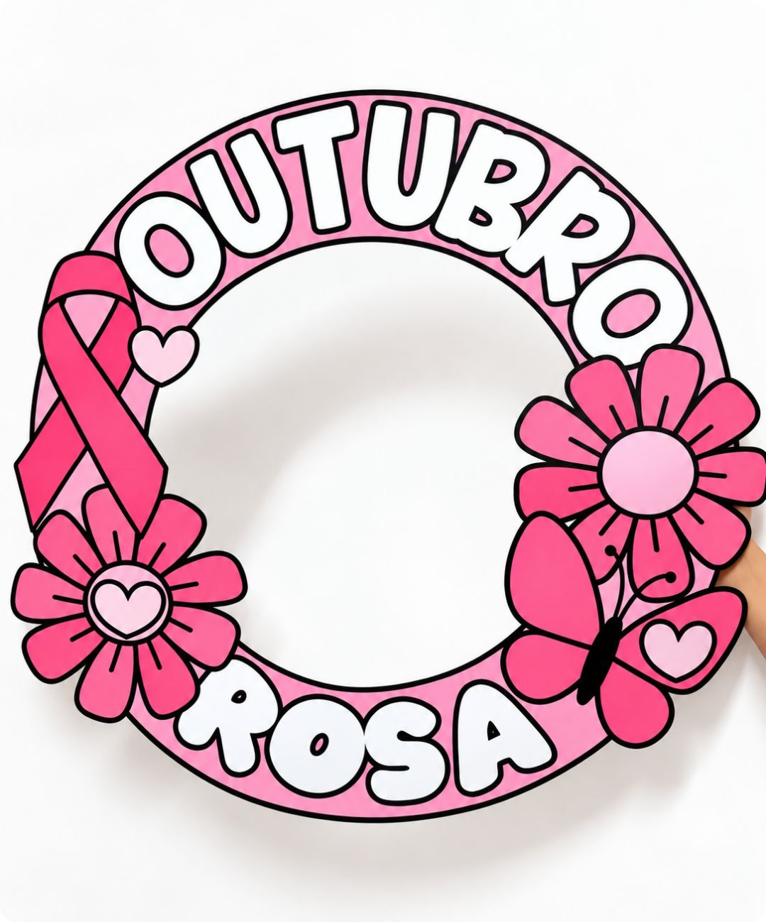 bambolê outubro rosa PDF para imprimir, moldura para fotos outubro rosa PDF, bambolê decorativo para campanha outubro rosa, moldura fotográfica outubro rosa para escola, decoração outubro rosa arquivo PDF, bambolê para fotos com laço rosa, moldura para fotos prevenção câncer de mama, recurso decorativo outubro rosa para eventos, material para campanha outubro rosa, decoração para evento outubro rosa, moldura para fotos outubro rosa com flores, bambolê outubro rosa 11 folhas A4, moldura para fotos montagem em folhas A4, arquivo digital outubro rosa para imprimir, Moldura para Fotos Outubro Rosa para Imprimir, Moldura para Fotos Outubro Rosa para Imprimir em PDF